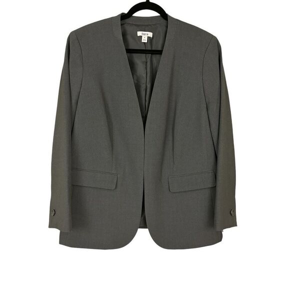 Bar III Collarless Open Front Blazer - Size 1X - Picture 1 of 8